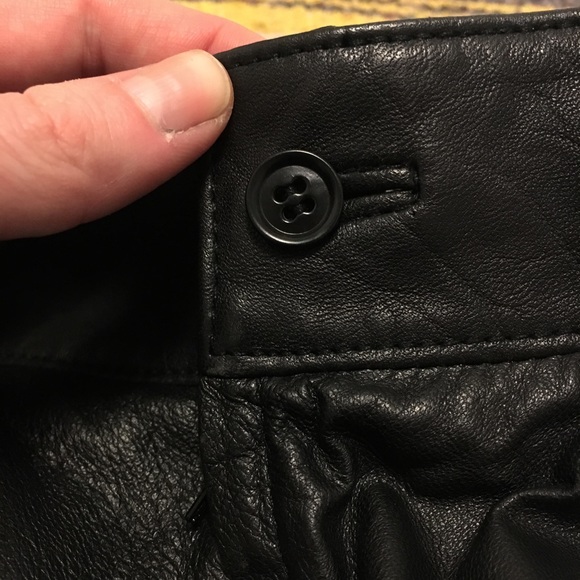 Milanoza Collection Leather Skirt - Picture 2 of 4